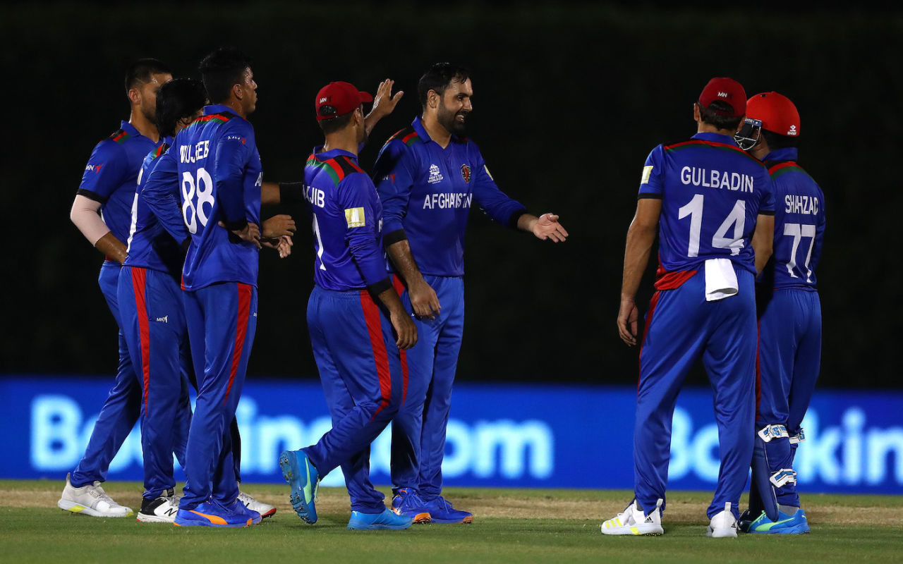 Mohammad Nabi put up a stunning display, returning 4-2-2-3, Afghanistan vs West Indies, T20 World Cup warm-up, Dubai, October 20, 2021