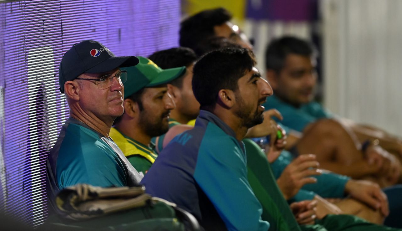 Matthew Hayden watches the warm-up game from the sidelines, Pakistan vs South Africa, T20 World Cup warm-up, October 20, 2021