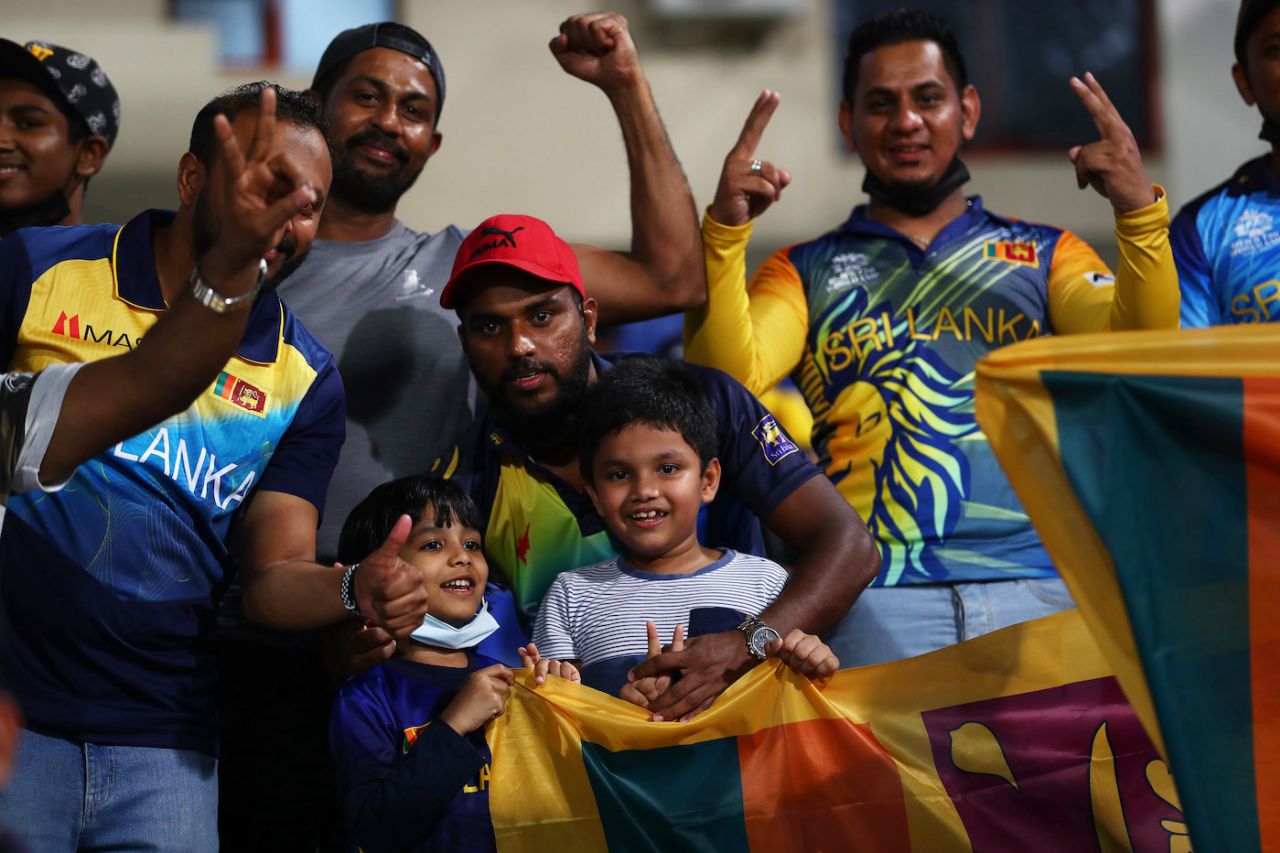 Sri Lanka fans are all smiles, Netherlands vs Sri Lanka, T20 World Cup, Sharjah, October 22, 2021