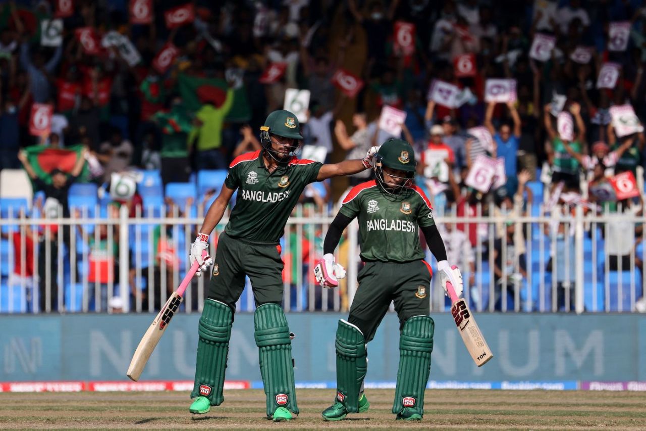 Mohammad Naim and Mushfiqur Rahim put together quick runs, Bangladesh vs Sri Lanka, T20 World Cup, Group 1, Sharjah, October 24, 2021