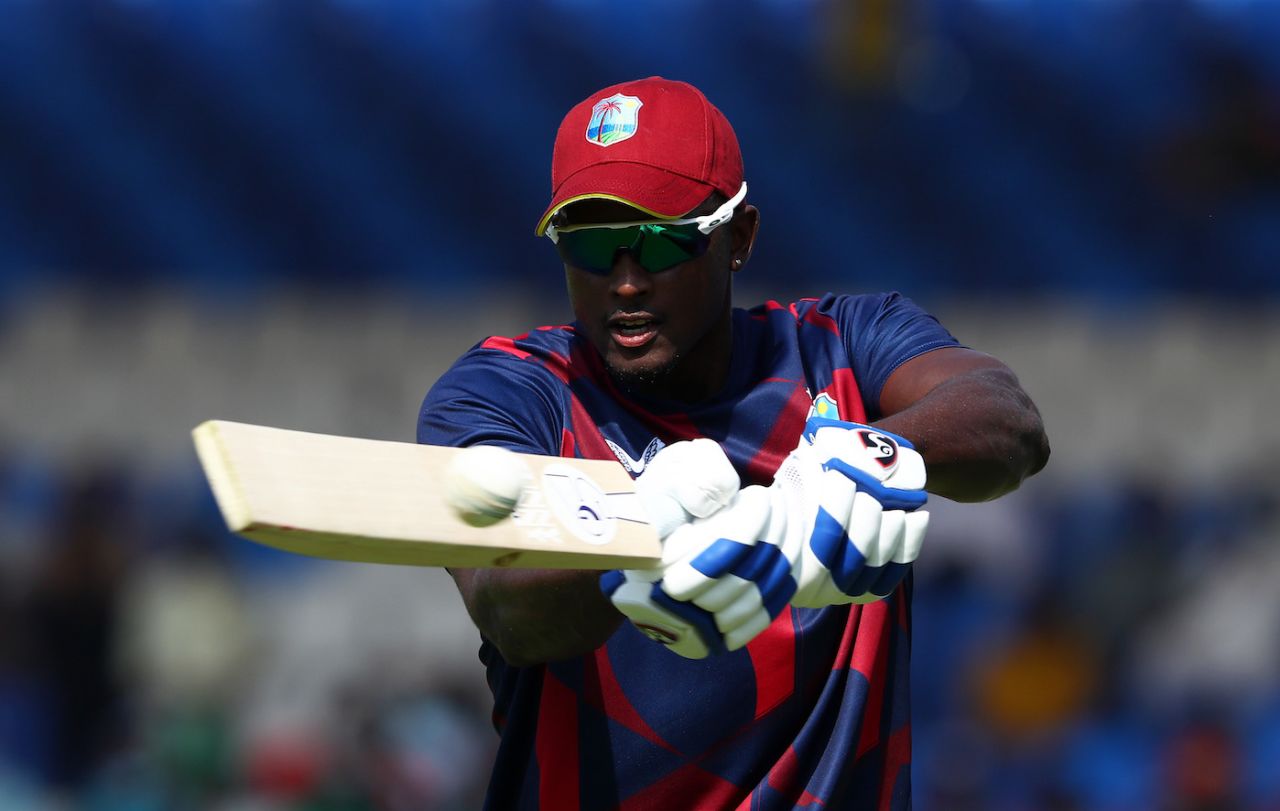 Jason Holder warms up, Bangladesh vs West Indies, T20 World Cup, Group 1, Sharjah, October 29, 2021