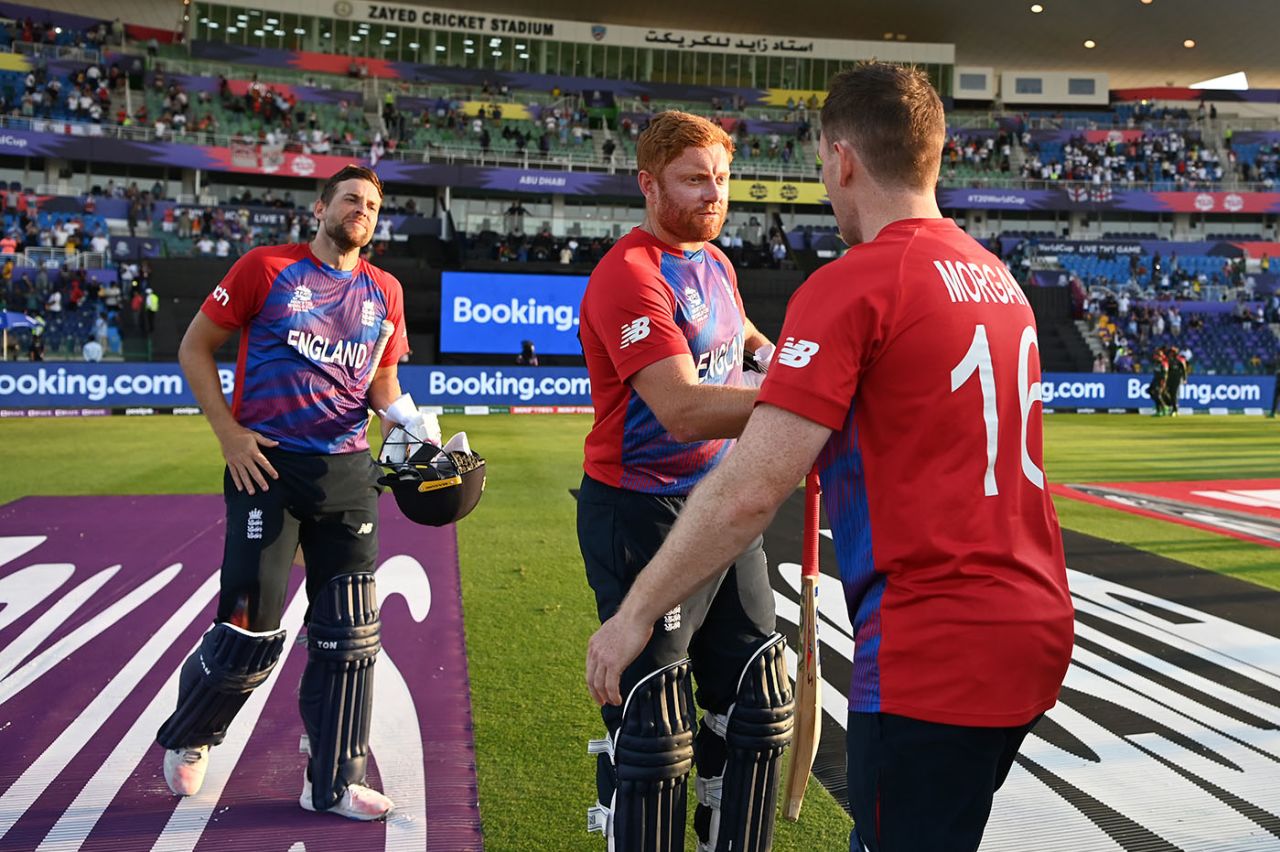 Jonny Bairstow hit the winning runs in England's victory against Bangladesh, Bangladesh vs England, T20 World Cup, Group 1, Super 12s, Abu Dhabi, October 27, 2021