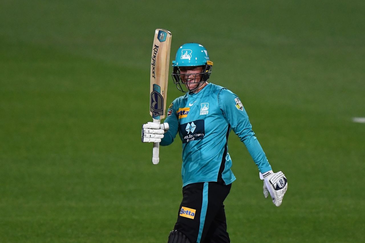 Grace Harris made 75 from 51 balls, Brisbane Heat vs Hobart Hurricanes, WBBL, Launceston, October 30, 2021