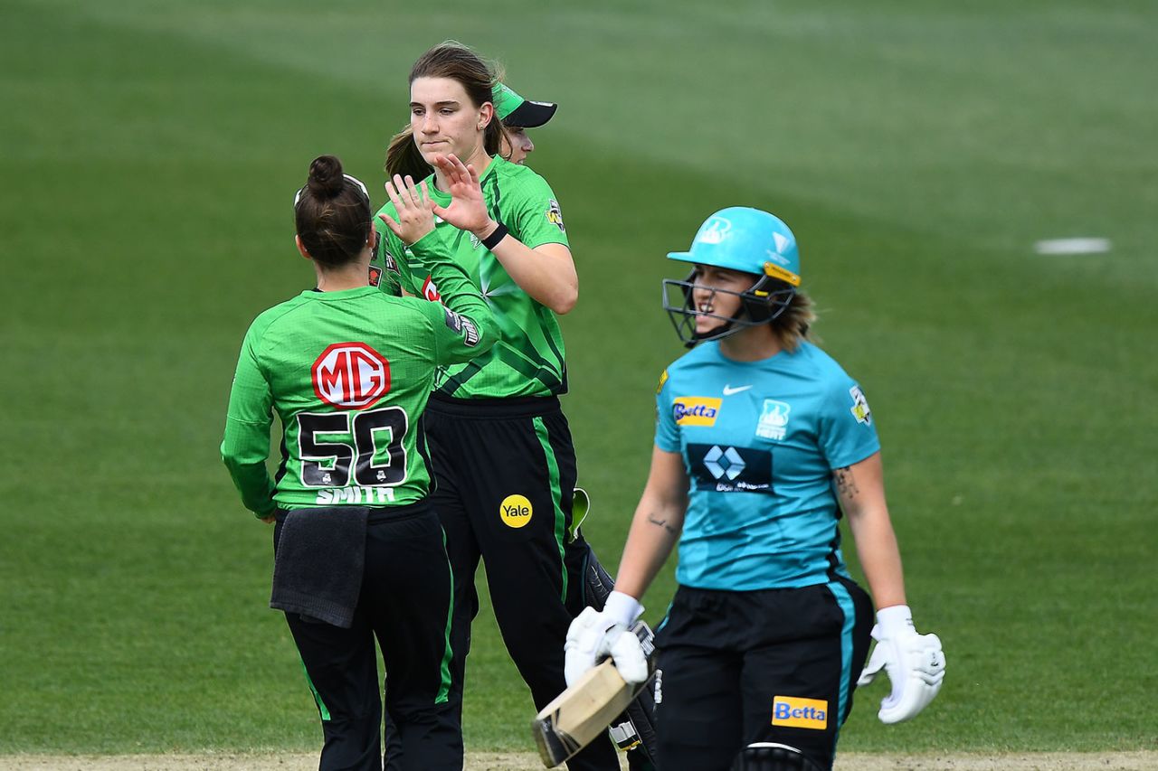 Annabel Sutherland claimed three wickets, Melbourne Stars vs Brisbane Heat, WBBL, Launceston, October 31, 2021
