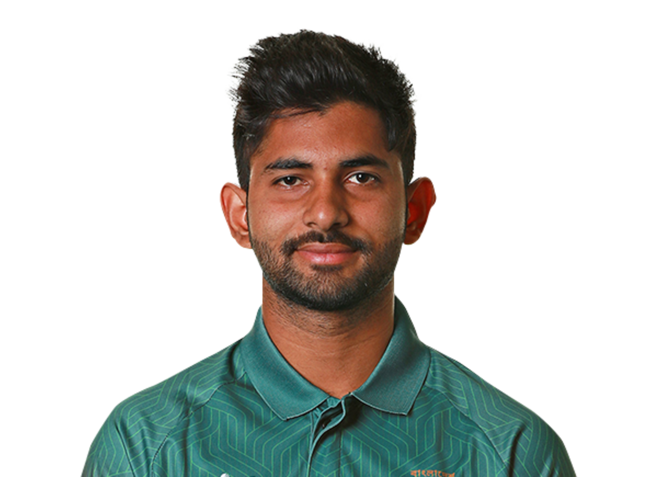 Shamim Hossain player page headshot cutout 2021