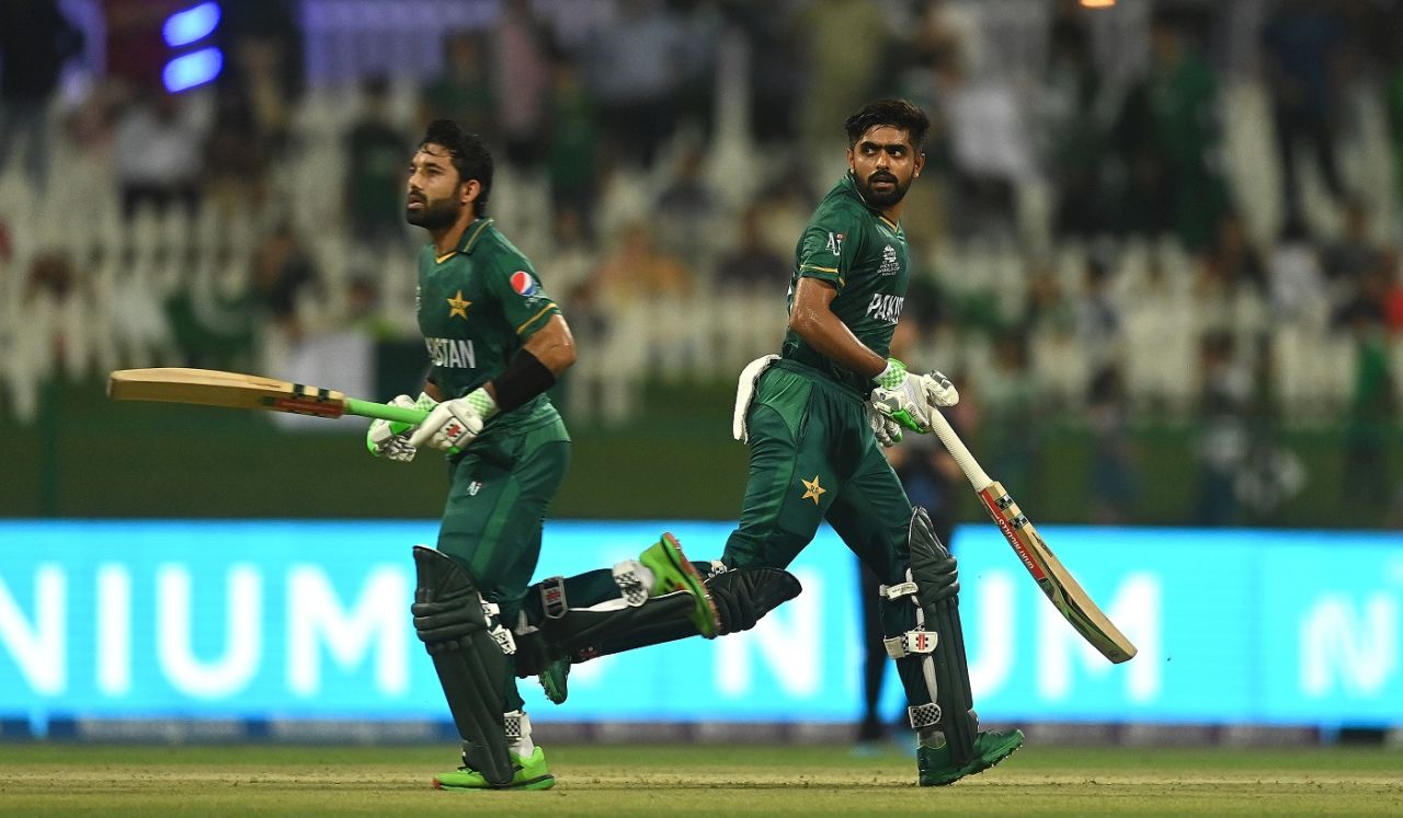 Mohammad Rizwan and Babar Azam added 113 for the first wicket, Namibia vs Pakistan, T20 World Cup, Group 2, Abu Dhabi, November 2, 2021