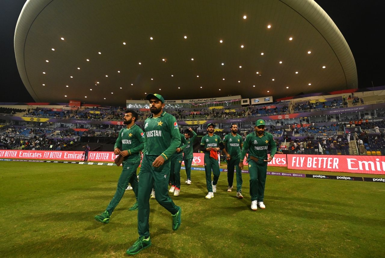 Babar Azam leads Pakistan out to defend 189, Namibia vs Pakistan, T20 World Cup, Group 2, Abu Dhabi, November 2, 2021