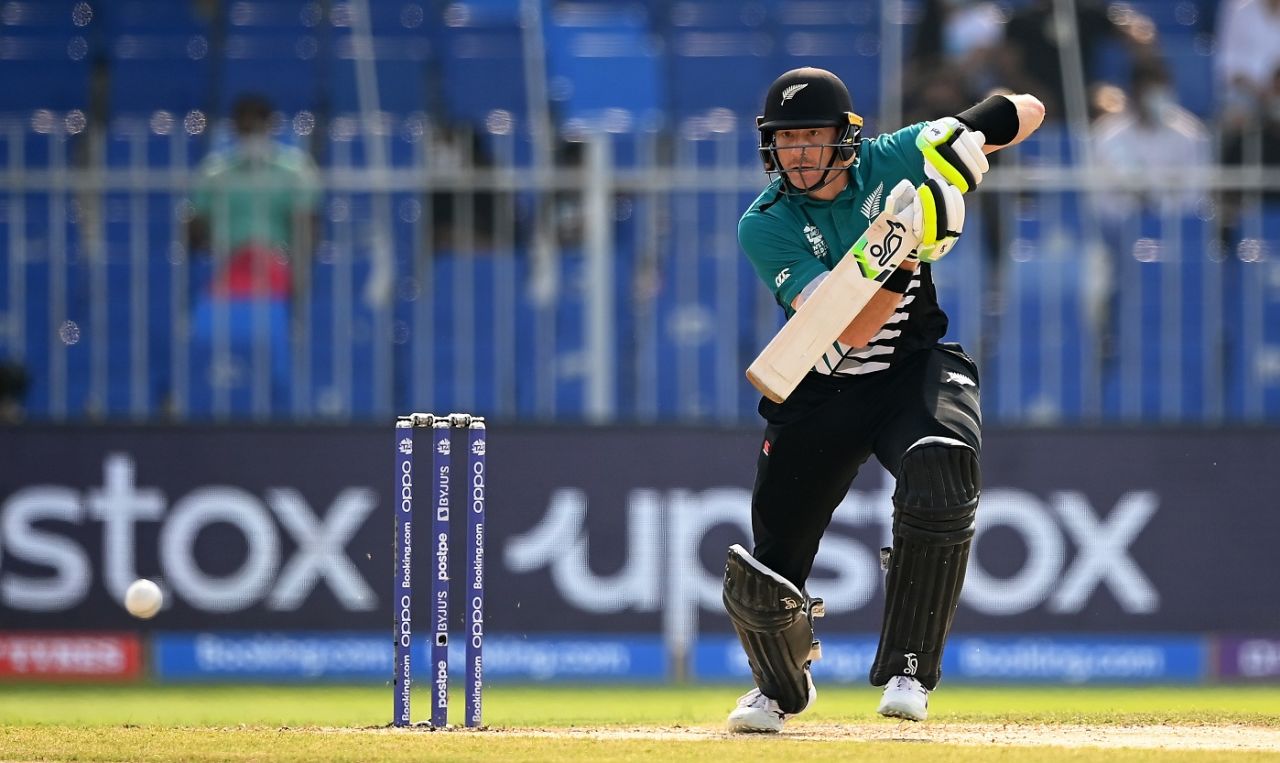 Martin Guptill made a steady start, Namibia vs New Zealand, T20 World Cup, Group 2, Sharjah, November 5, 2021