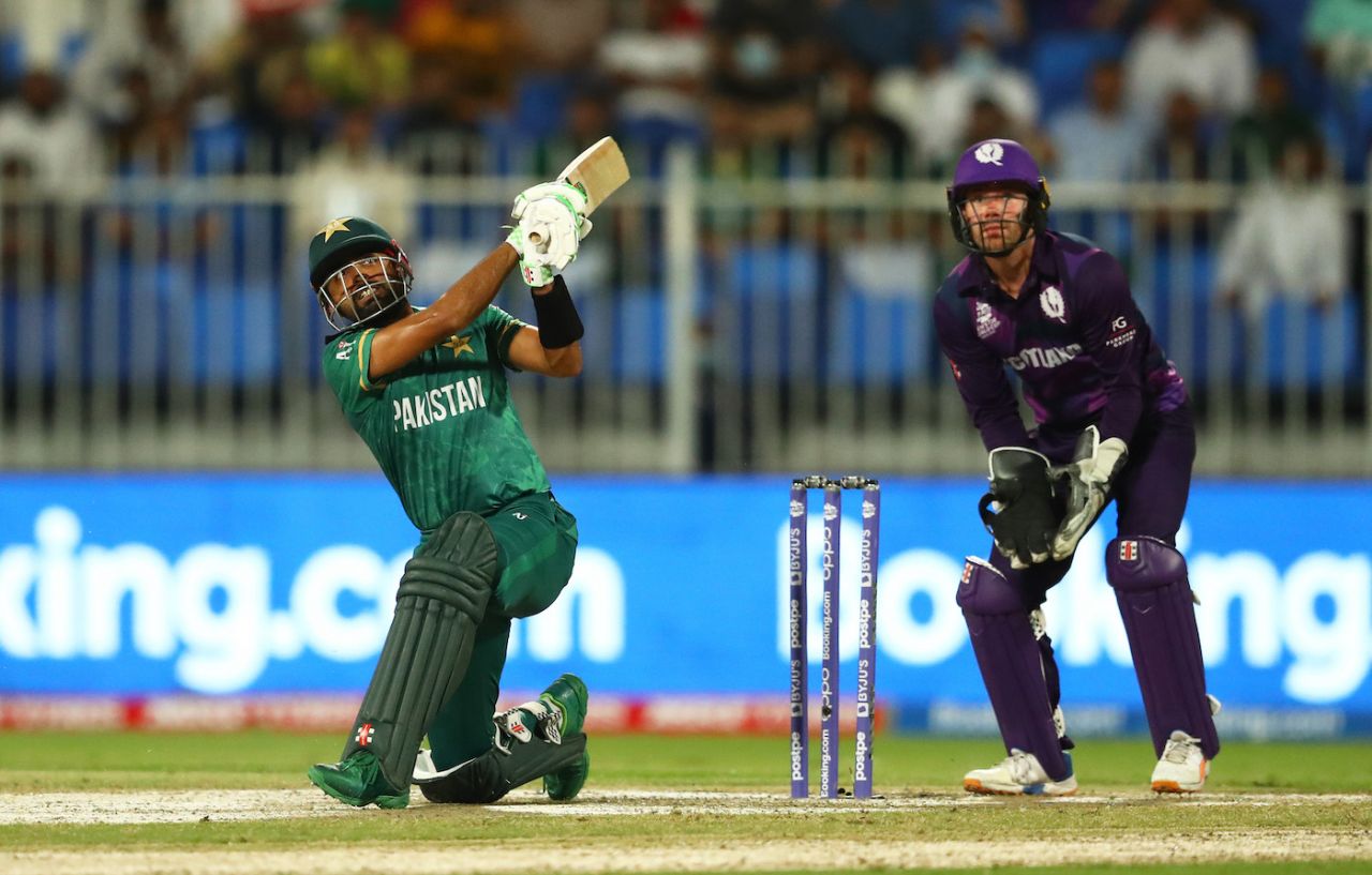 Babar Azam thwacks Mark Watt out of the ground, Pakistan vs Scotland, T20 World Cup, Group 2, Sharjah, November 7, 2021