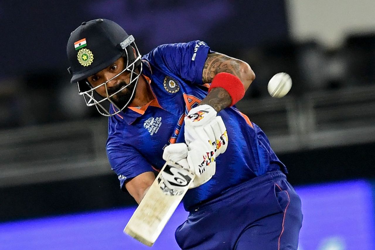 KL Rahul powers one over the leg side, India vs Namibia, T20 World Cup, Group 2, Dubai, November 8, 2021