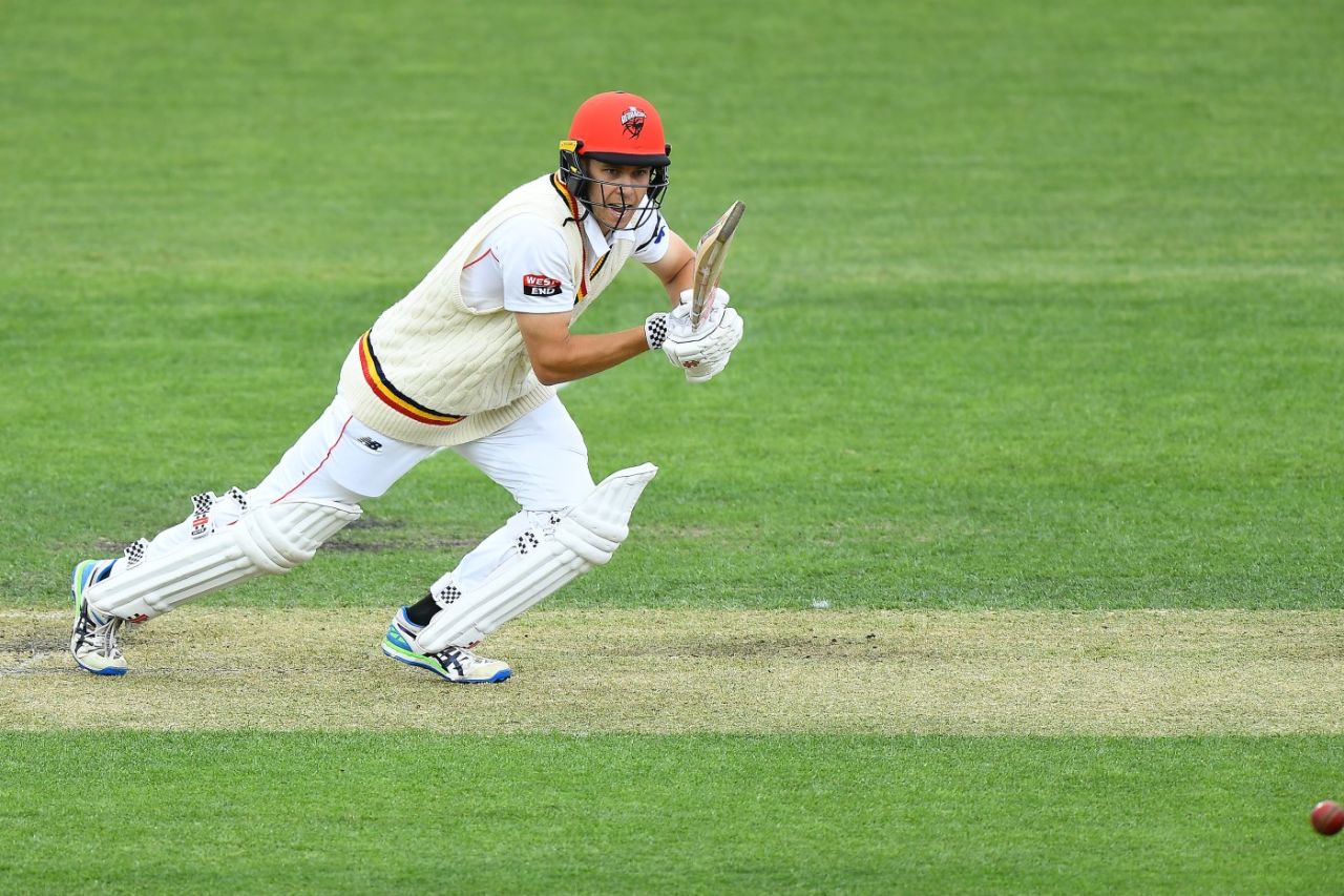 Henry Hunt scored his second successive century, Tasmania vs South Australia, Sheffield Shield, Day 2, Hobart, November 11, 2021