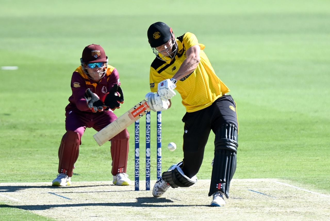 Cameron Green smashed 70 off 55 balls, Queensland vs Western Australia, Marsh Cup, Brisbane, November 15, 2021