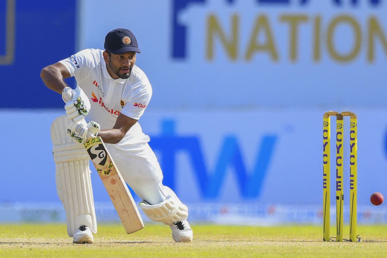Dimuth Karunaratne gave Sri Lanka a solid start on the first day, Sri Lanka vs West Indies, 1st Test, Galle, 1st day, November 21, 2021