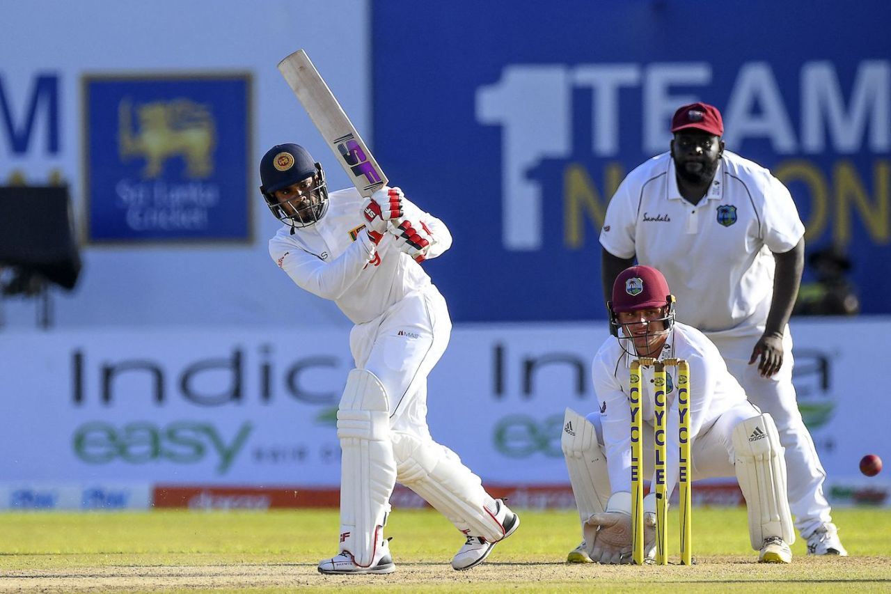 Dhananjaya de Silva looked steady in the final session, Sri Lanka vs West Indies, 1st Test, Galle, 1st day, November 21, 2021
