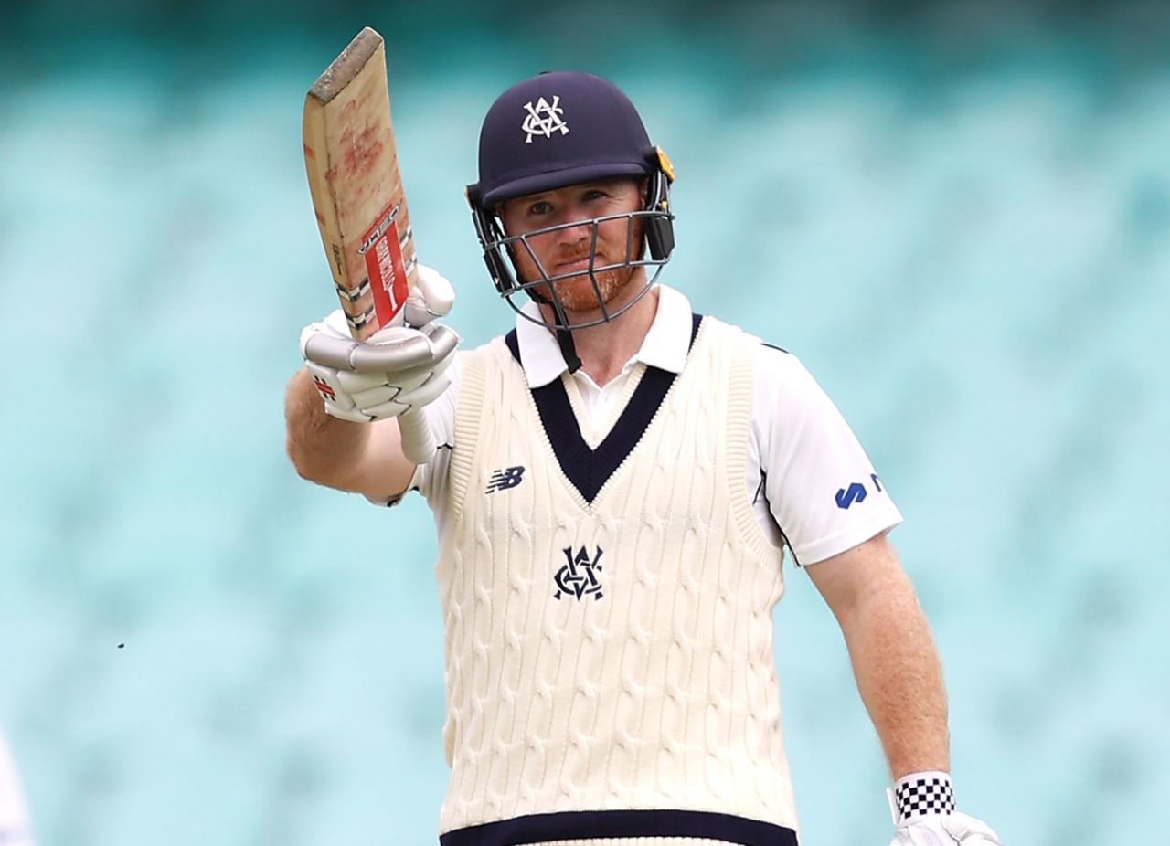 Travis Dean carried his bat, New South Wales vs Victoria, Sheffield Shield, SCG, November 22, 2021