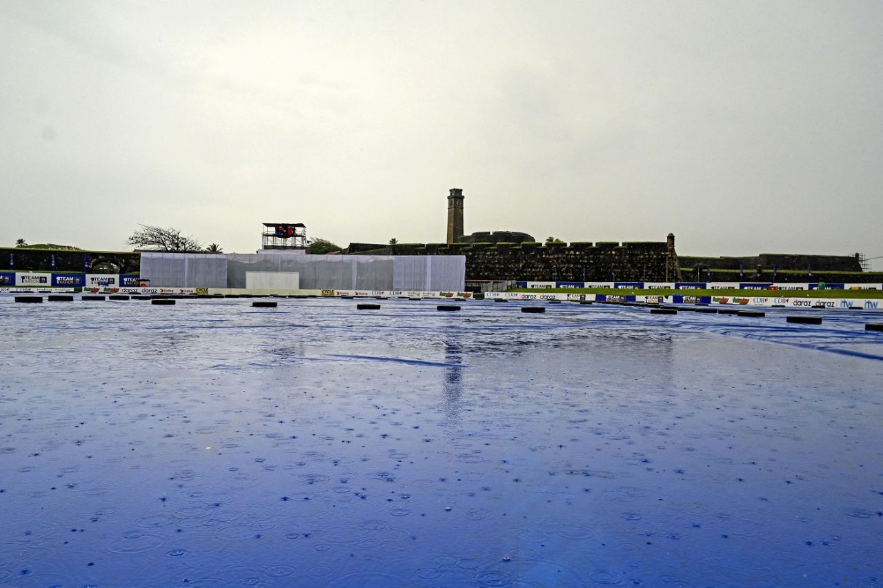Persistent rain delayed the toss in Galle, Sri Lanka vs West Indies, 2nd Test, Galle, November 29, 2021