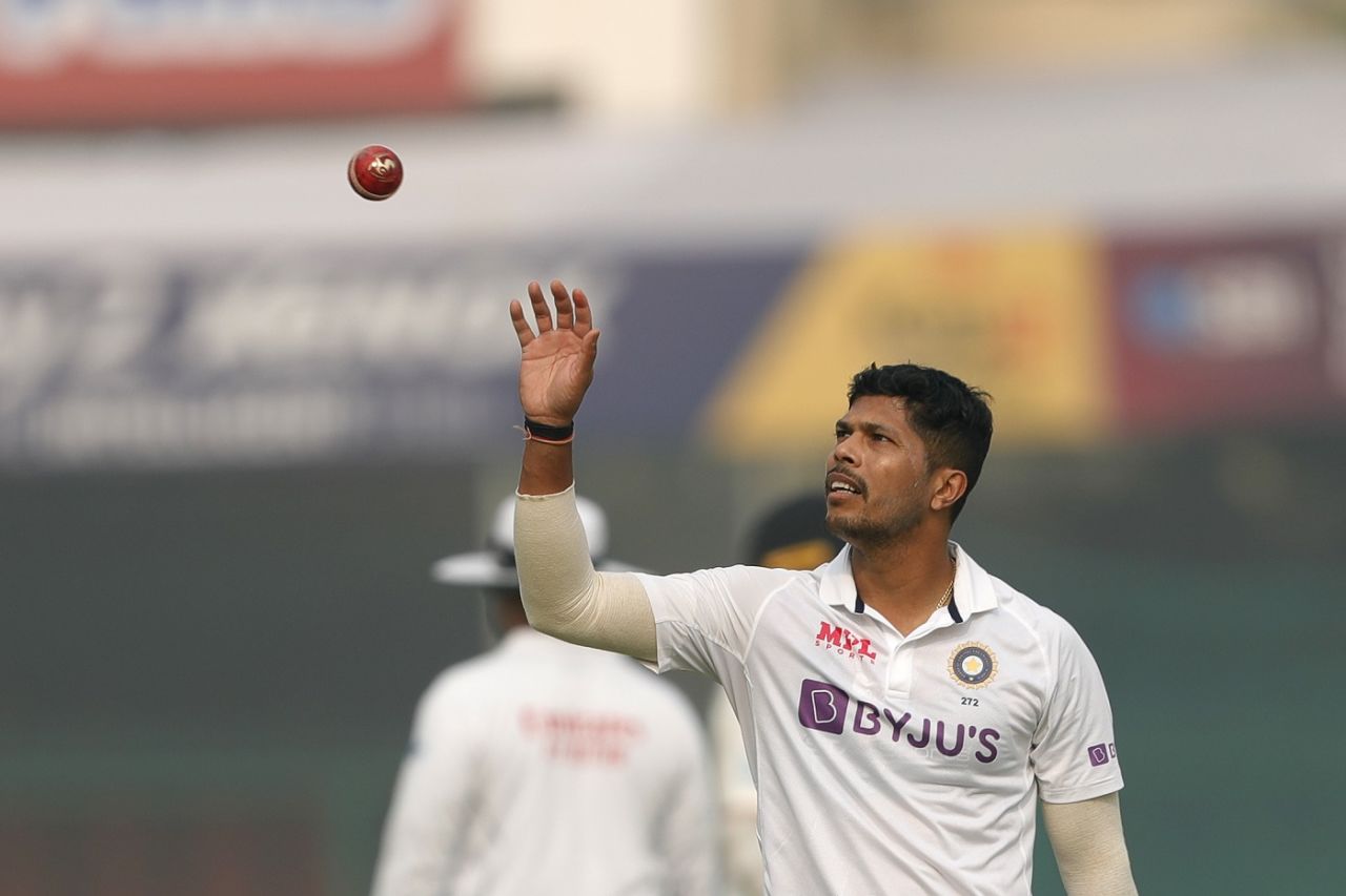 Umesh Yadav struck in the first ball after lunch, India vs New Zealand, 1st Test, Kanpur, 5th day, November 29, 2021
