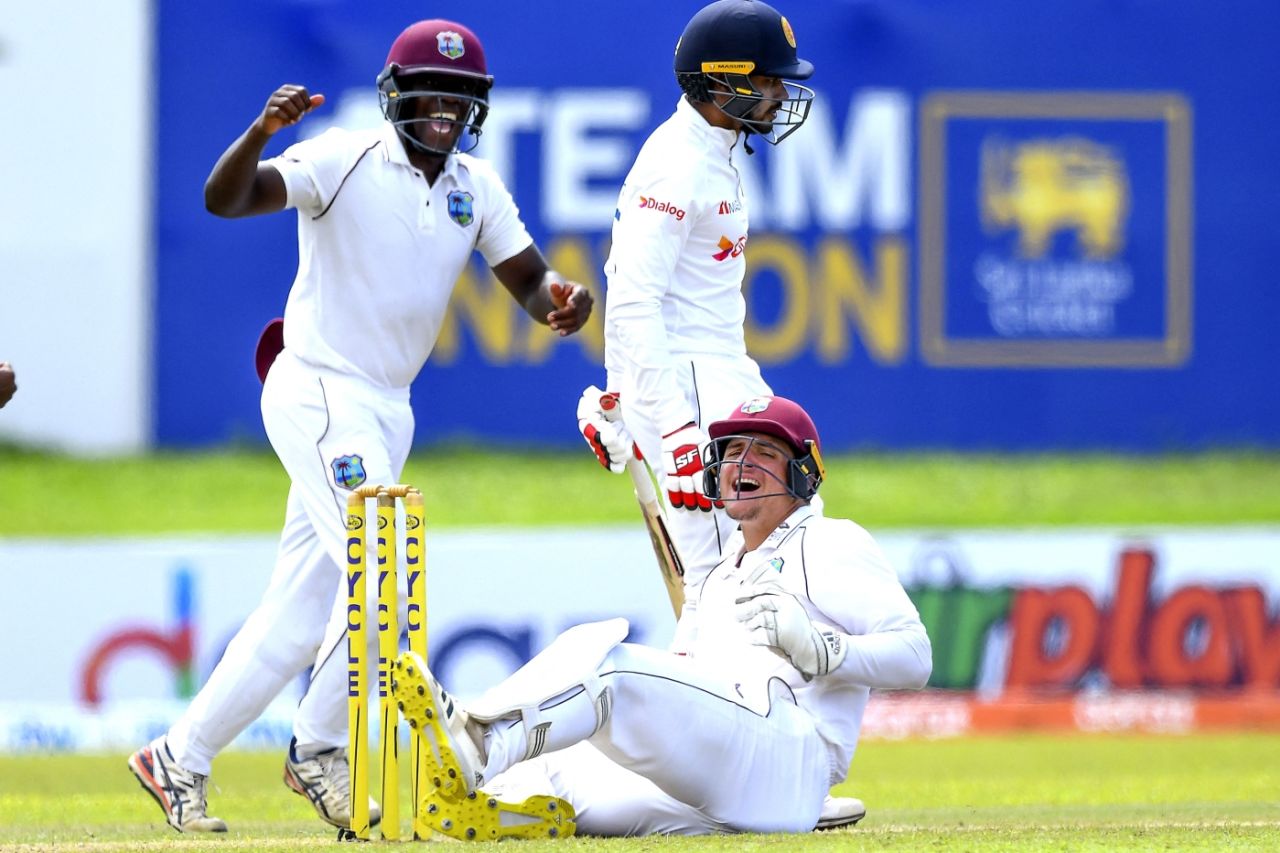 Joshua Da Silva pouched Dhananjaya de Silva behind the wicket, Sri Lanka vs West Indies, 2nd Test, Galle, 2nd day, November 30, 2021