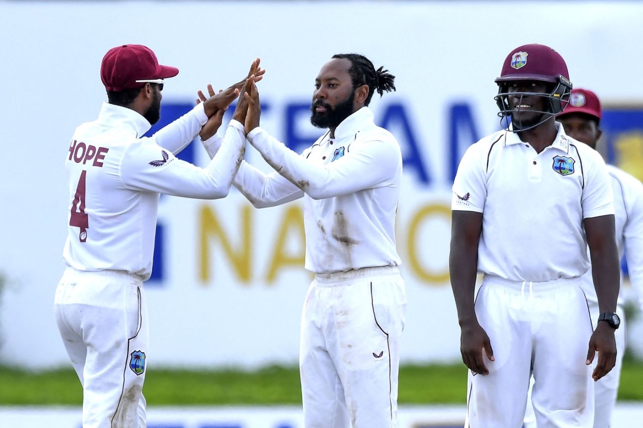 Jomel Warrican claimed 4 for 50, Sri Lanka vs West Indies, 2nd Test, Galle, 2nd day, November 30, 2021
