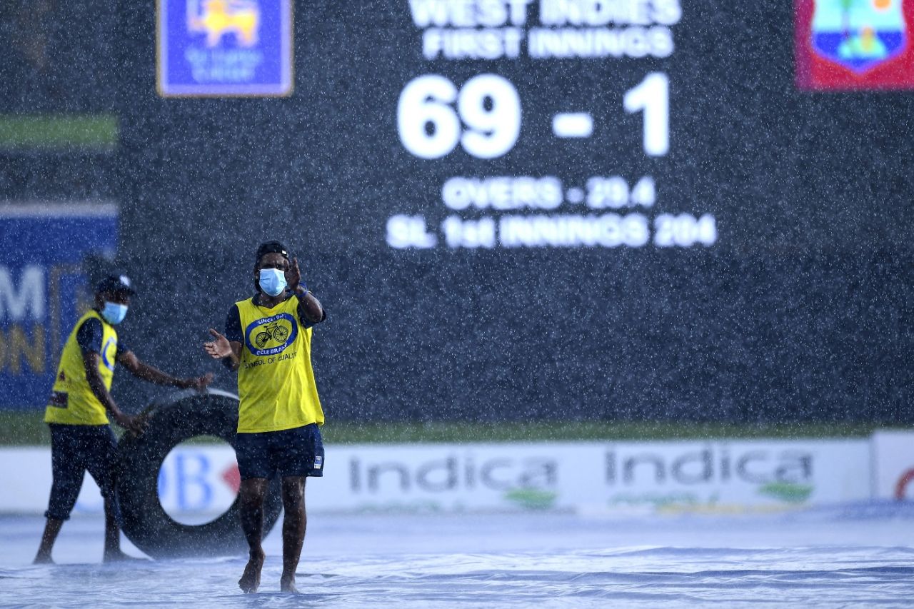 Rain stops play in Galle, Sri Lanka vs West Indies, 2nd Test, Galle, 2nd day, November 30, 2021