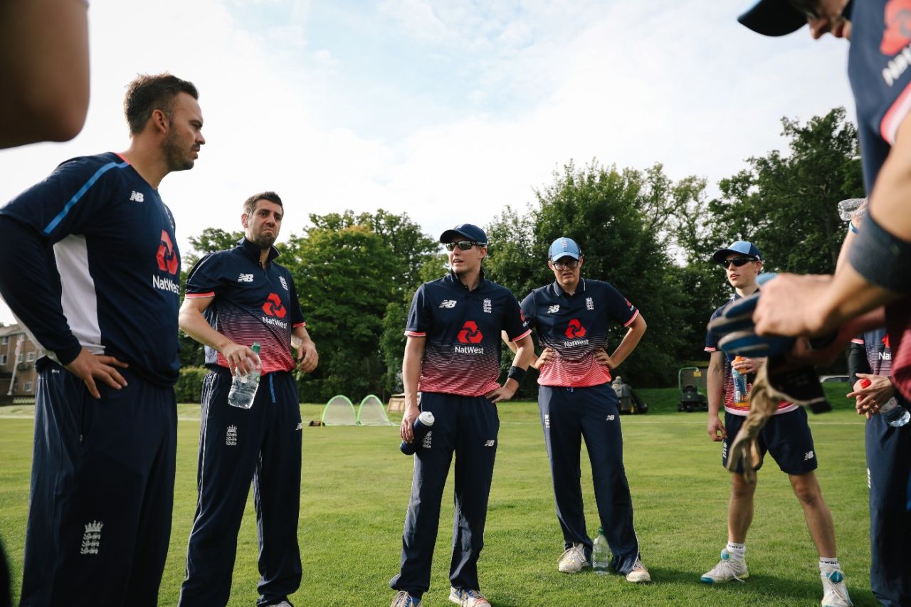 England's Visually Impaired squad gather for a training session, 2017 Blind World Cup