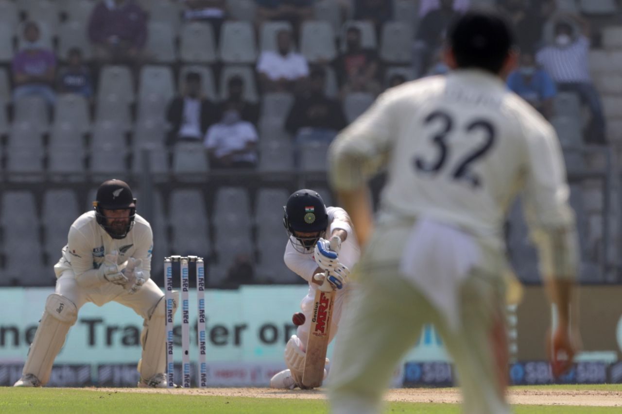 Virat Kohli fell for a duck on his return, India vs New Zealand, 2nd Test, Mumbai, 1st day, December 3, 2021