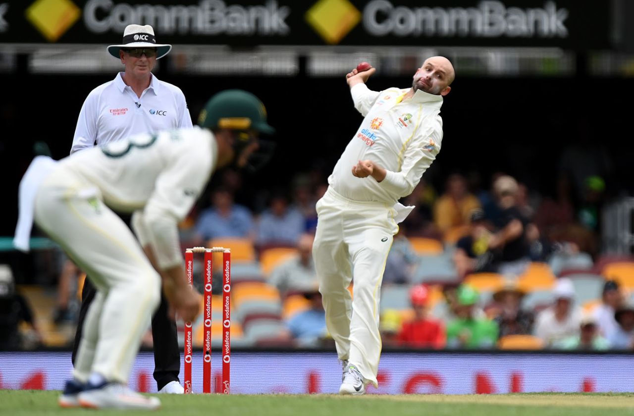 Nathan Lyon was into the attack before lunch, Australia vs England, The Ashes, 1st Test, Day 1, The Gabba, Brisbane, December 8, 2021