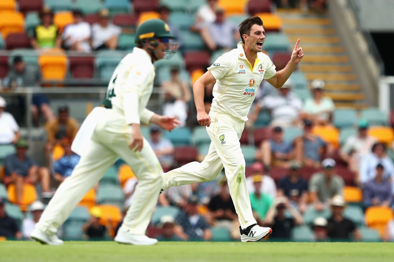 Pat Cummins removed Ollie Robinson for a duck, Australia vs England, The Ashes, 1st Test, Day 1, The Gabba, Brisbane, December 8, 2021