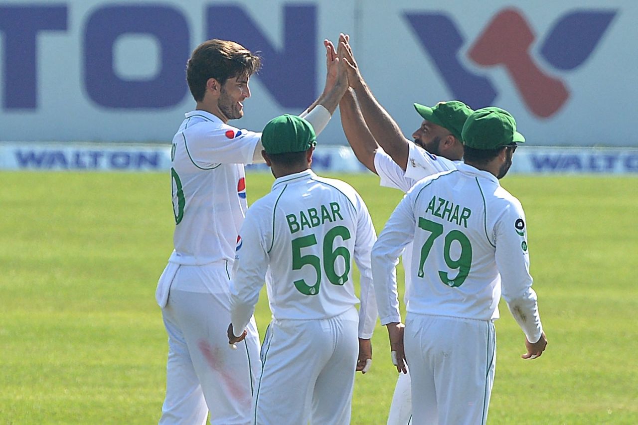 Shaheen Shah Afridi took two wickets in a superb new-ball spell, Bangladesh vs Pakistan, 2nd Test, 5th day, Dhaka, December 8, 2021