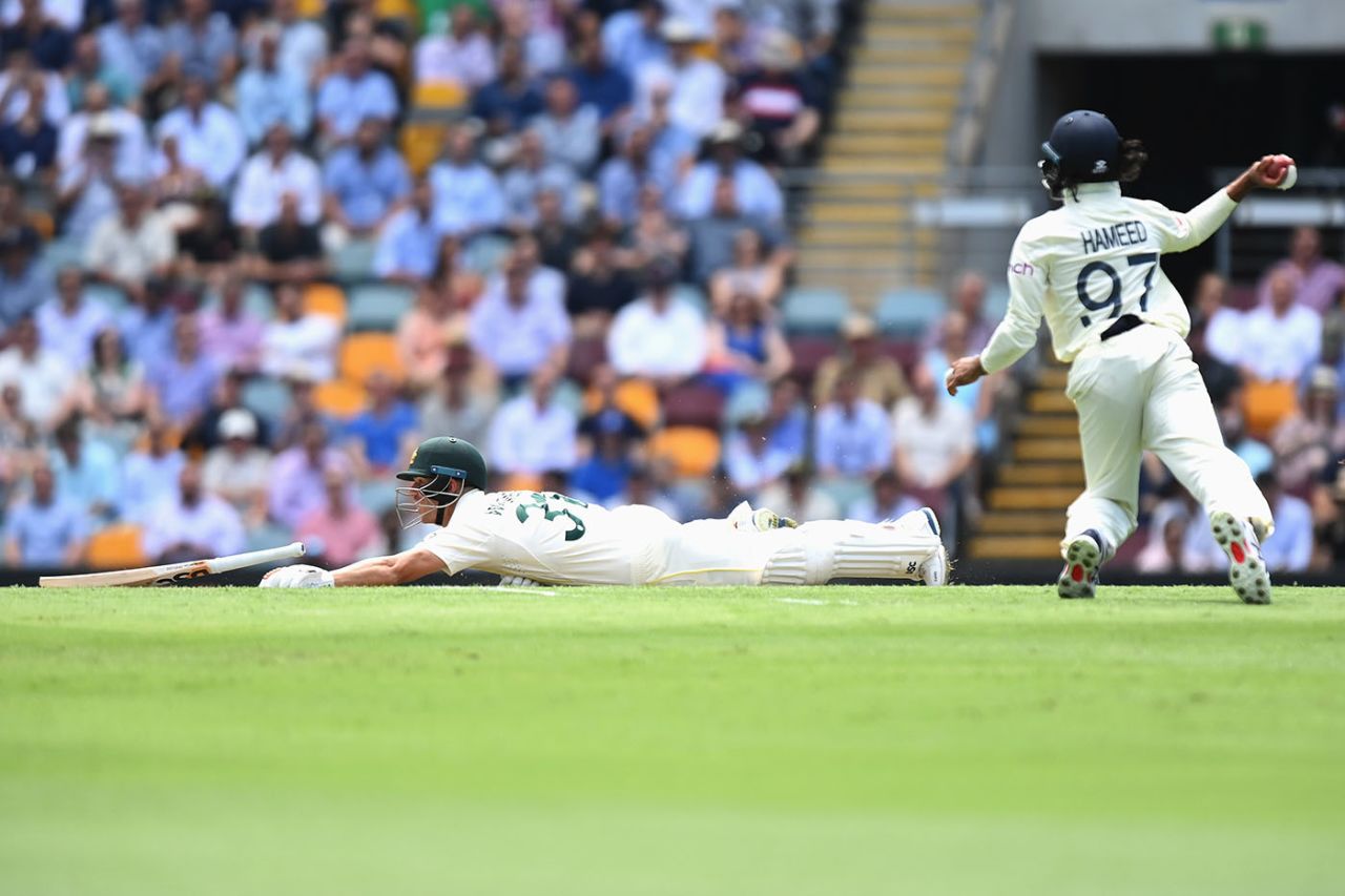 Haseeb Hameed fluffed a chance to run David Warner out at short leg, Australia vs England, The Ashes, 1st Test, 2nd day, Brisbane, December 9, 2021