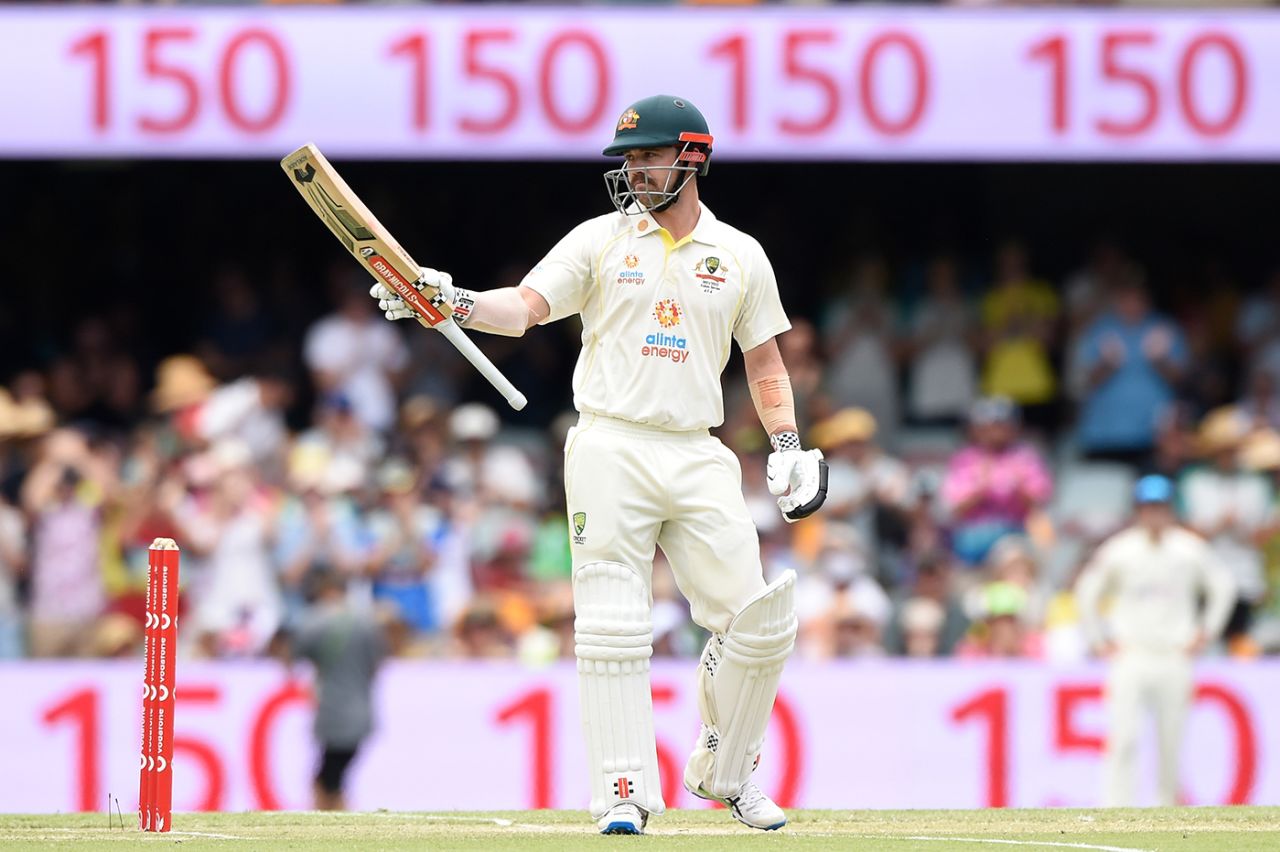 Travis Head brought up his 150 from 143 balls, Australia vs England, The Ashes, 1st Test, 3rd day, Brisbane, December 10, 2021