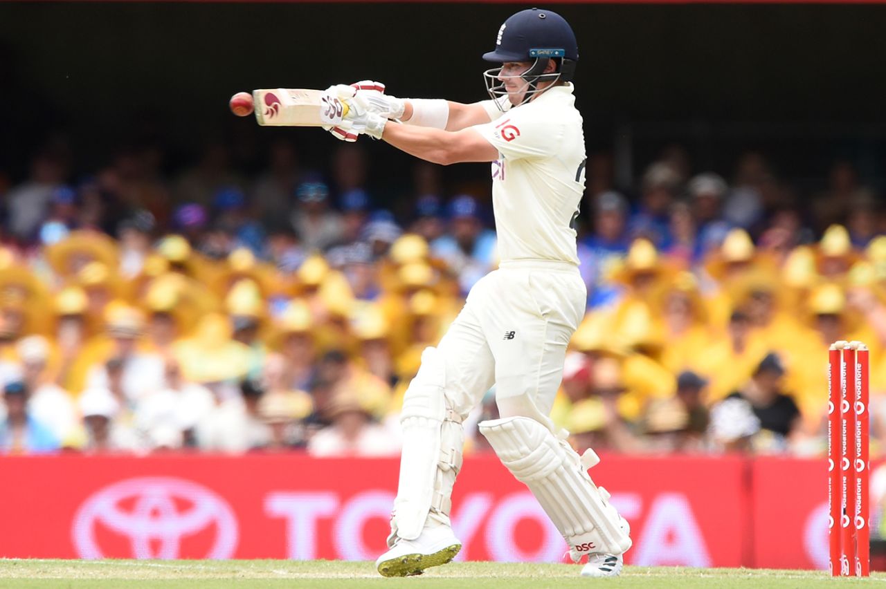 Rory Burns rocks on to a pull, Australia vs England, The Ashes, 1st Test, 3rd day, Brisbane, December 10, 2021