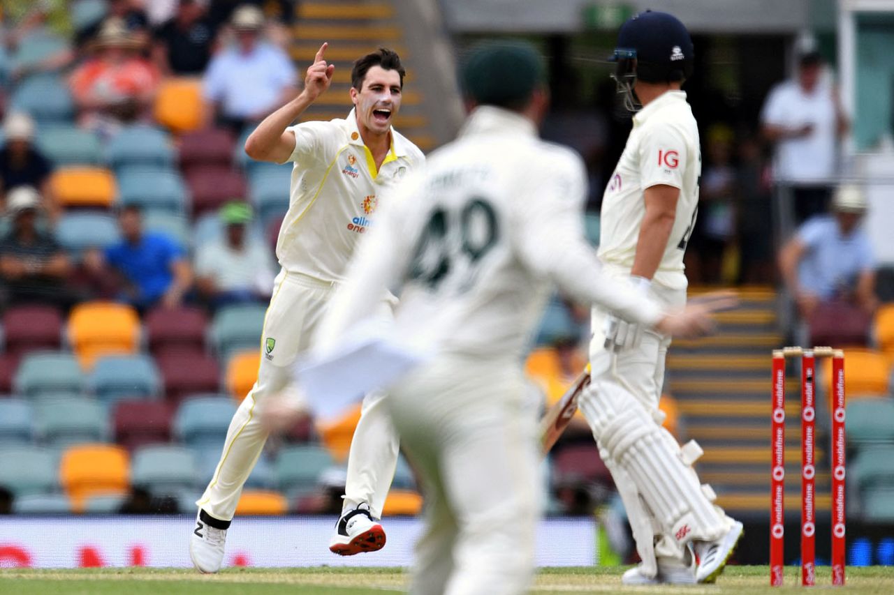 Pat Cummins had Rory Burns caught behind after lunch, Australia vs England, The Ashes, 1st Test, 3rd day, Brisbane, December 10, 2021