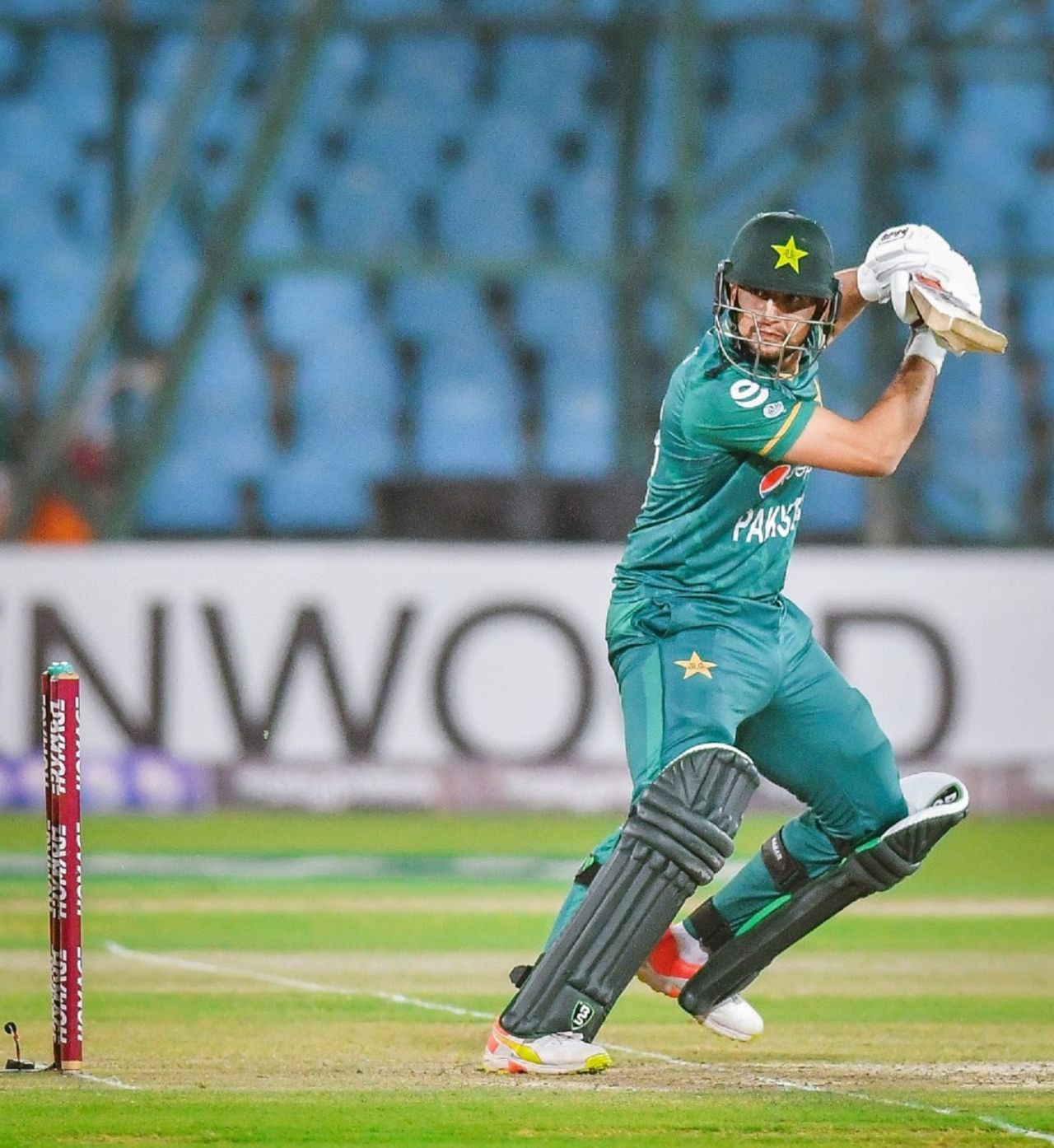 Haider Ali goes square, Pakistan v West Indies, 1st T20I, Karachi, December 13, 2021
