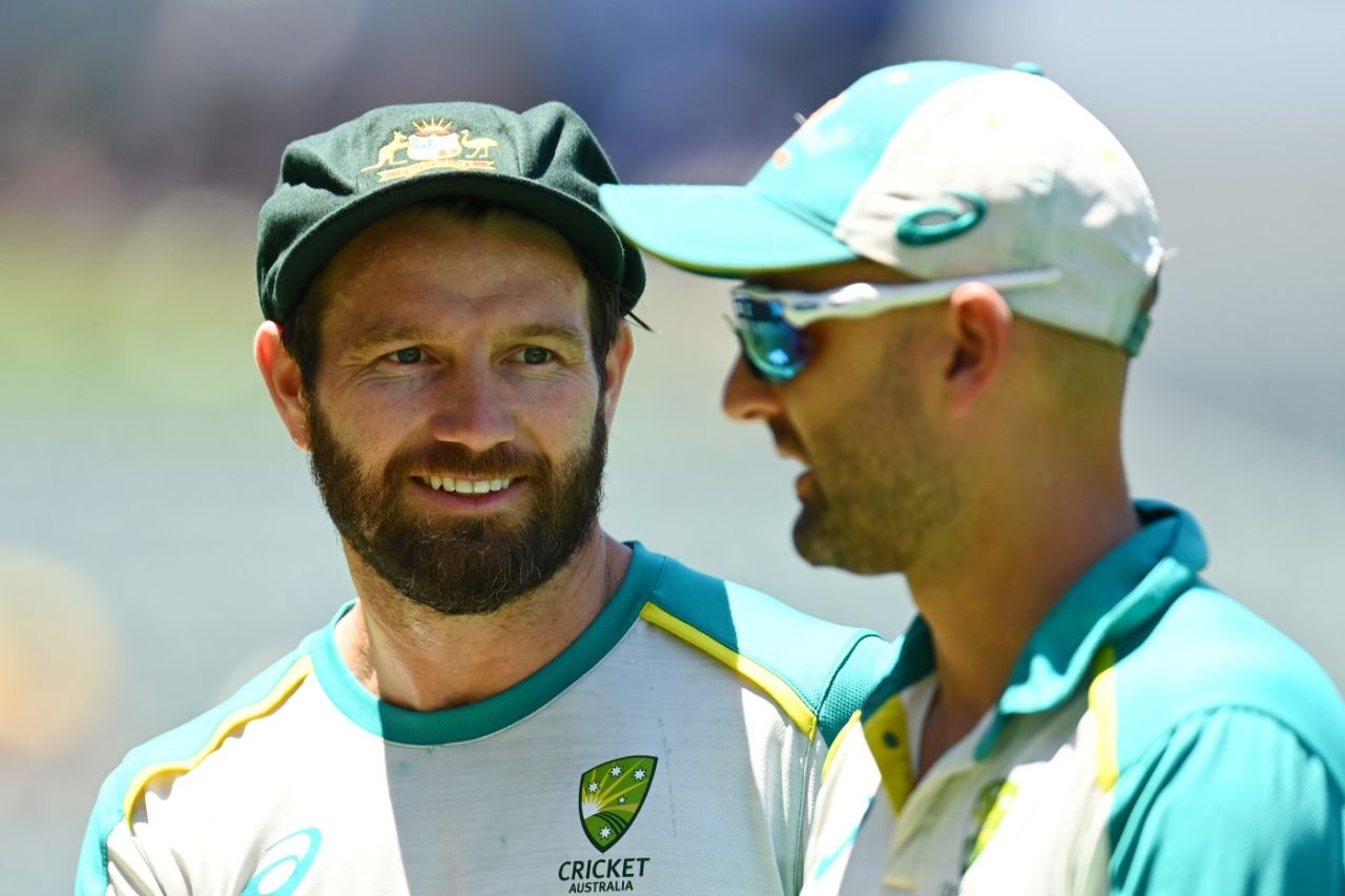 Michael Neser wearing his brand new Baggy Green, Australia vs England, 2nd Test, Adelaide, 1st day, December 16, 2021