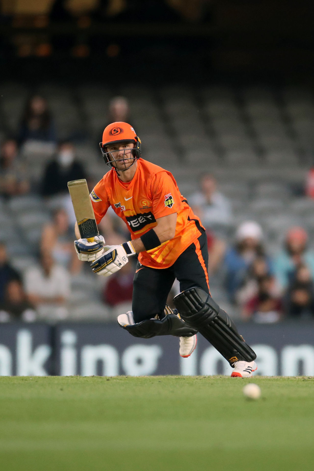 Laurie Evans scored a quick unbeaten 42, Perth Scorchers vs Melbourne Renegades, BBL 2021-22, Melbourne, December 22, 2021