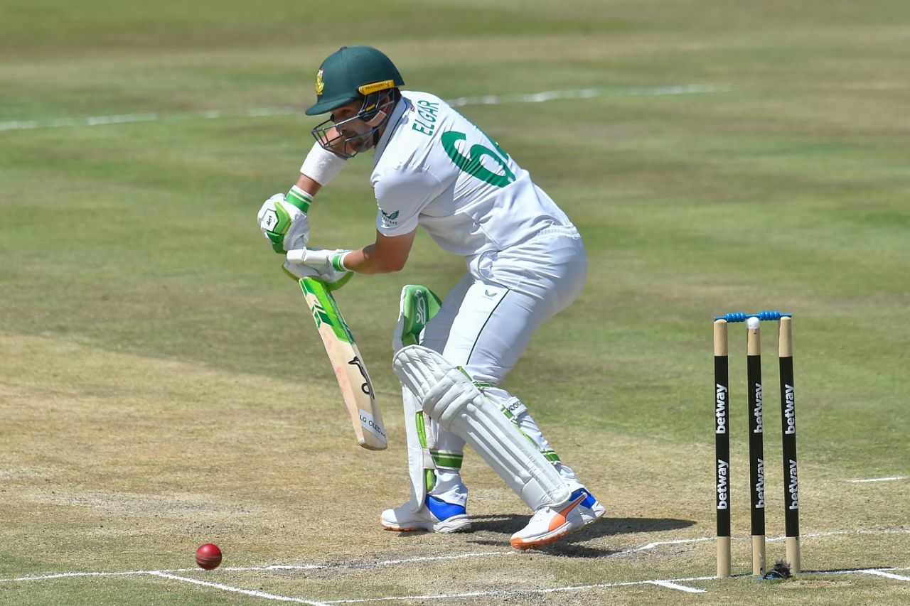 Dean Elgar tucks one to the off side, South Africa vs India, 1st Test, Centurion, 5th day, December 30, 2021