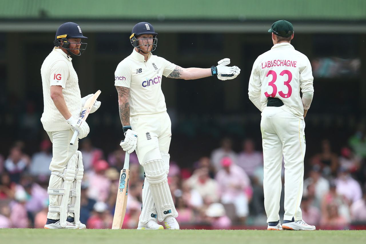 Ben Stokes exchanges words with Marnus Labuschagne, Australia vs England, Men's Ashes, 4th Test, 3rd day, Sydney, January 7, 2022