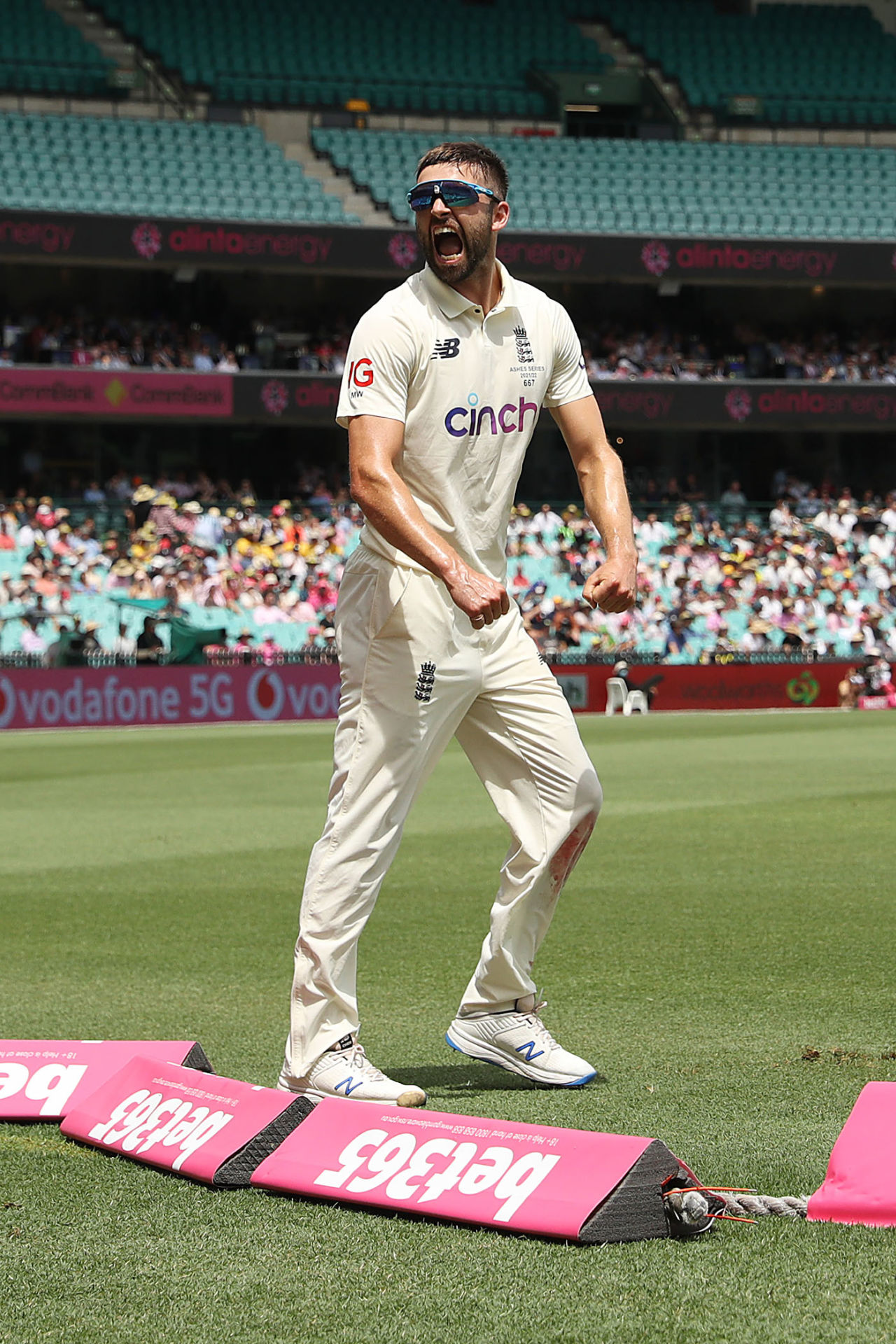 Mark Wood shares a light moment with the fans, Australia vs England, Men's Ashes, 4th Test, 4th day, Sydney, January 8, 2022