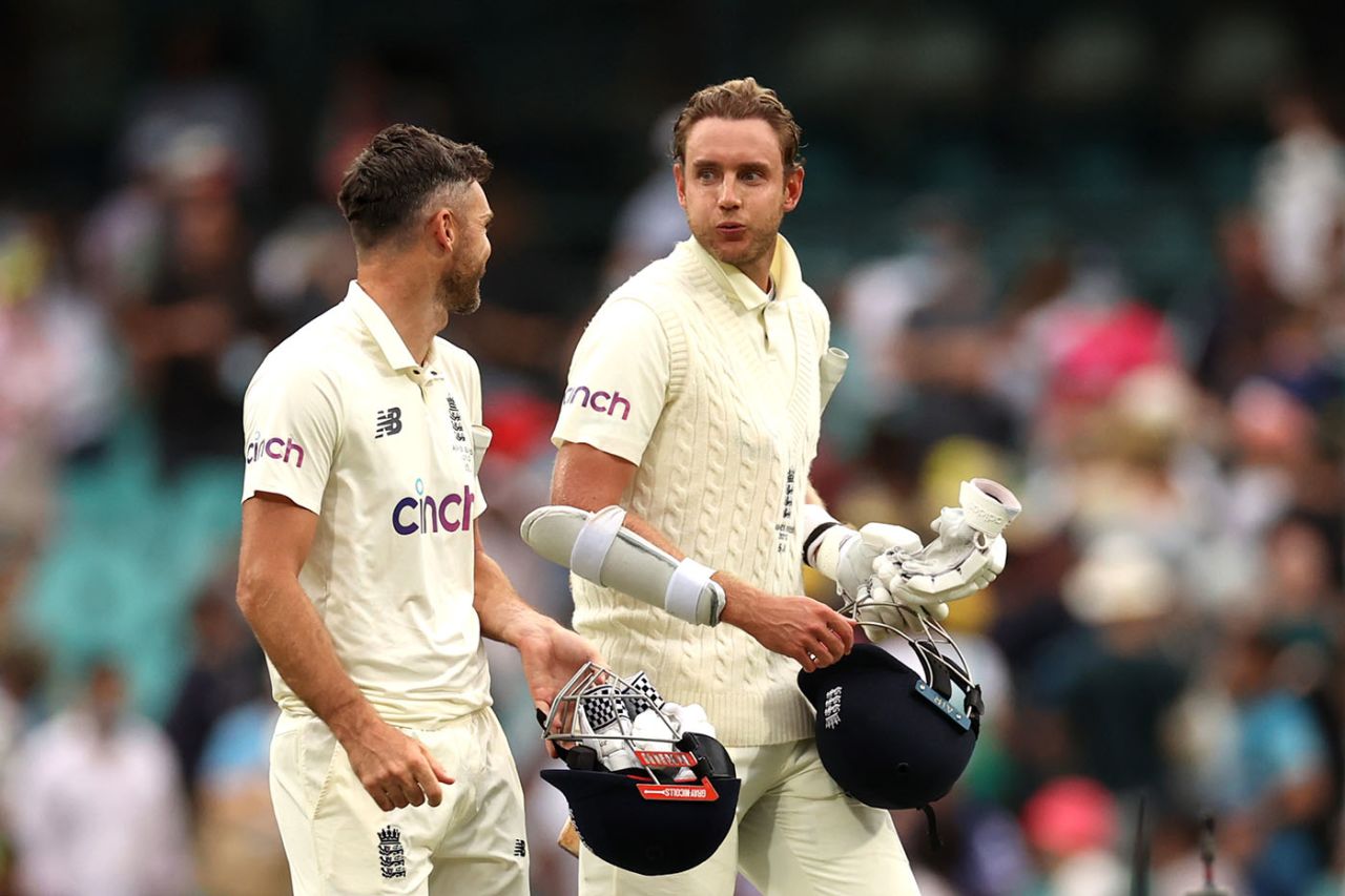 James Anderson and Stuart Broad held off Australia to seal the draw, Australia vs England, Men's Ashes, 4th Test, 5th day, Sydney, January 9, 2022