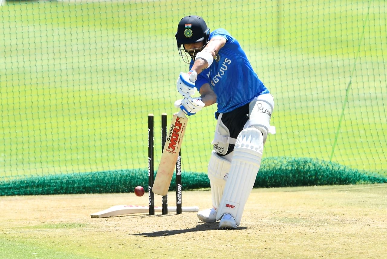 Virat Kohli bats in the nets, Cape Town, January 9, 2022