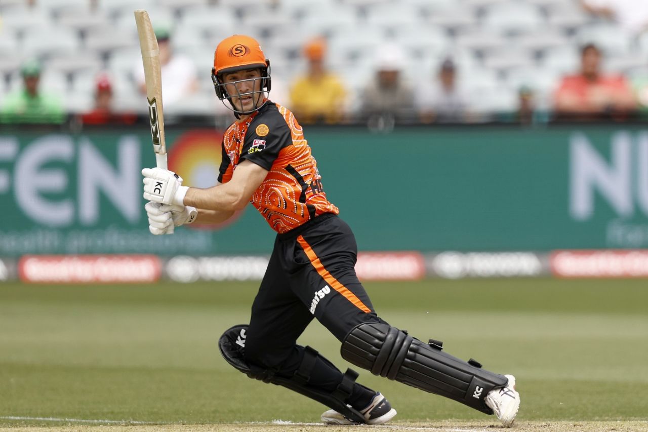 Nick Hobson made 46, Perth Scorchers vs Melbourne Stars, BBL 2021-22, Geelong, January 11, 2022