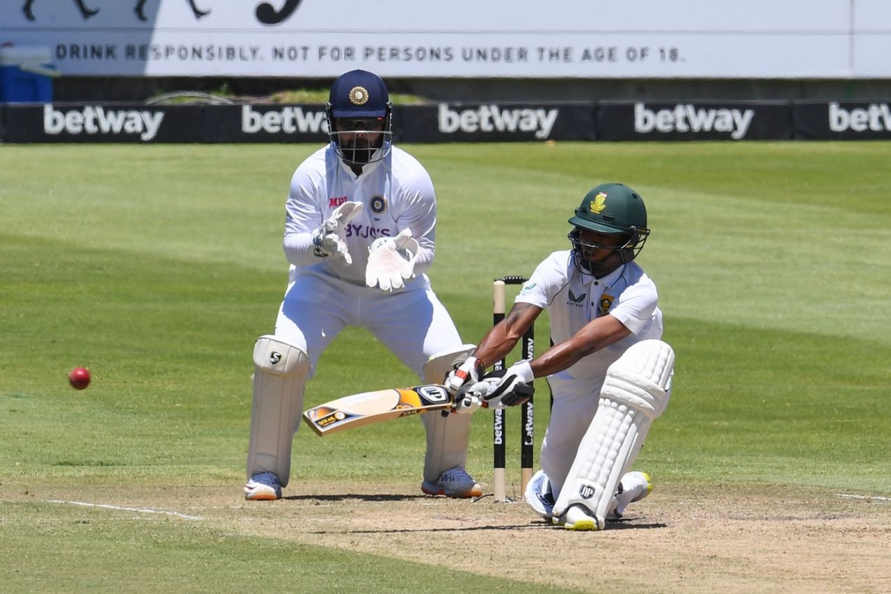 Keegan Petersen gets creative, South Africa vs India, 3rd Test, Cape Town, 2nd day, January 12, 2022