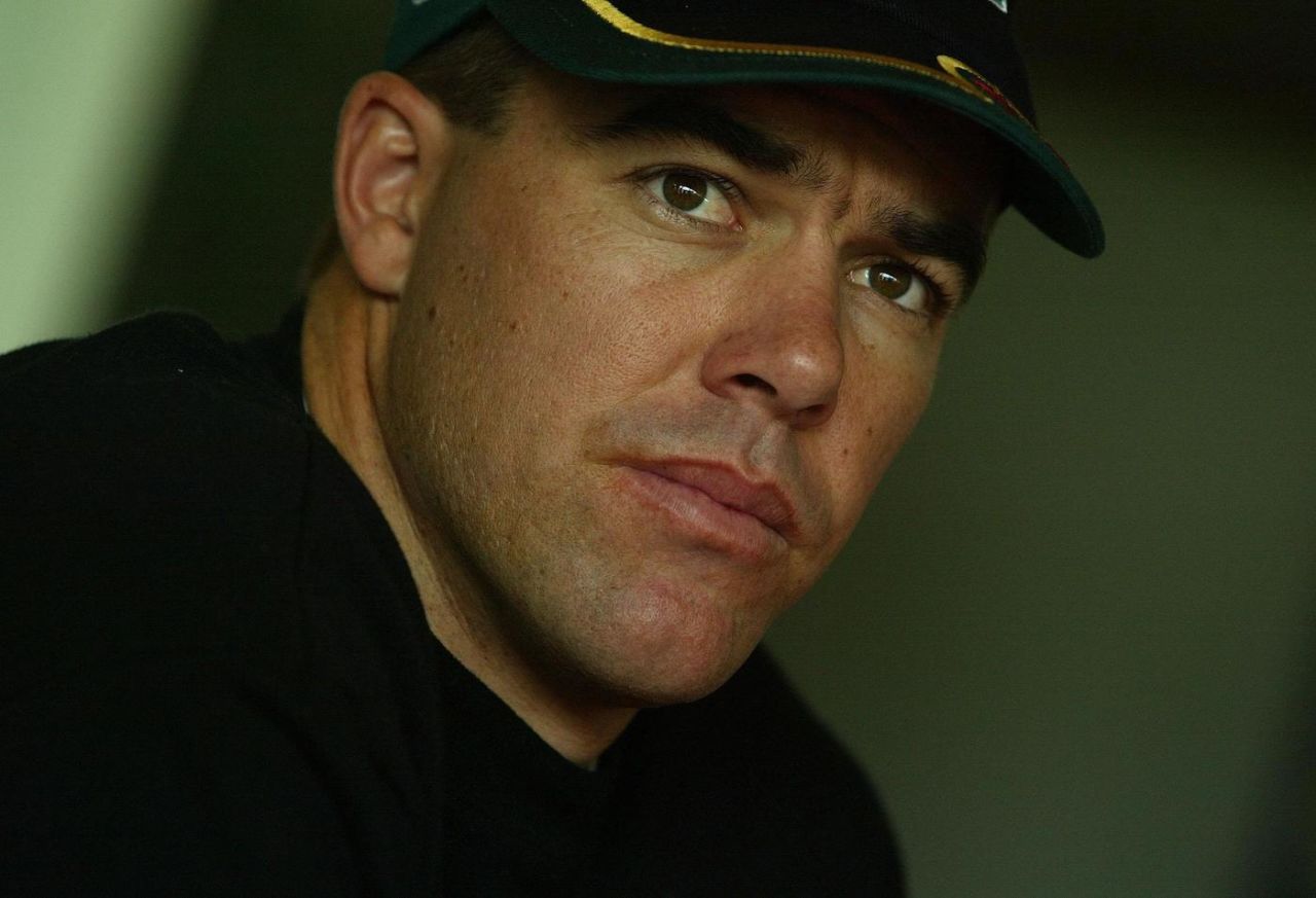 Heath Streak at the team announcement press conference at Lord's, Zimbabwe tour of England and Ireland, May 21, 2003
