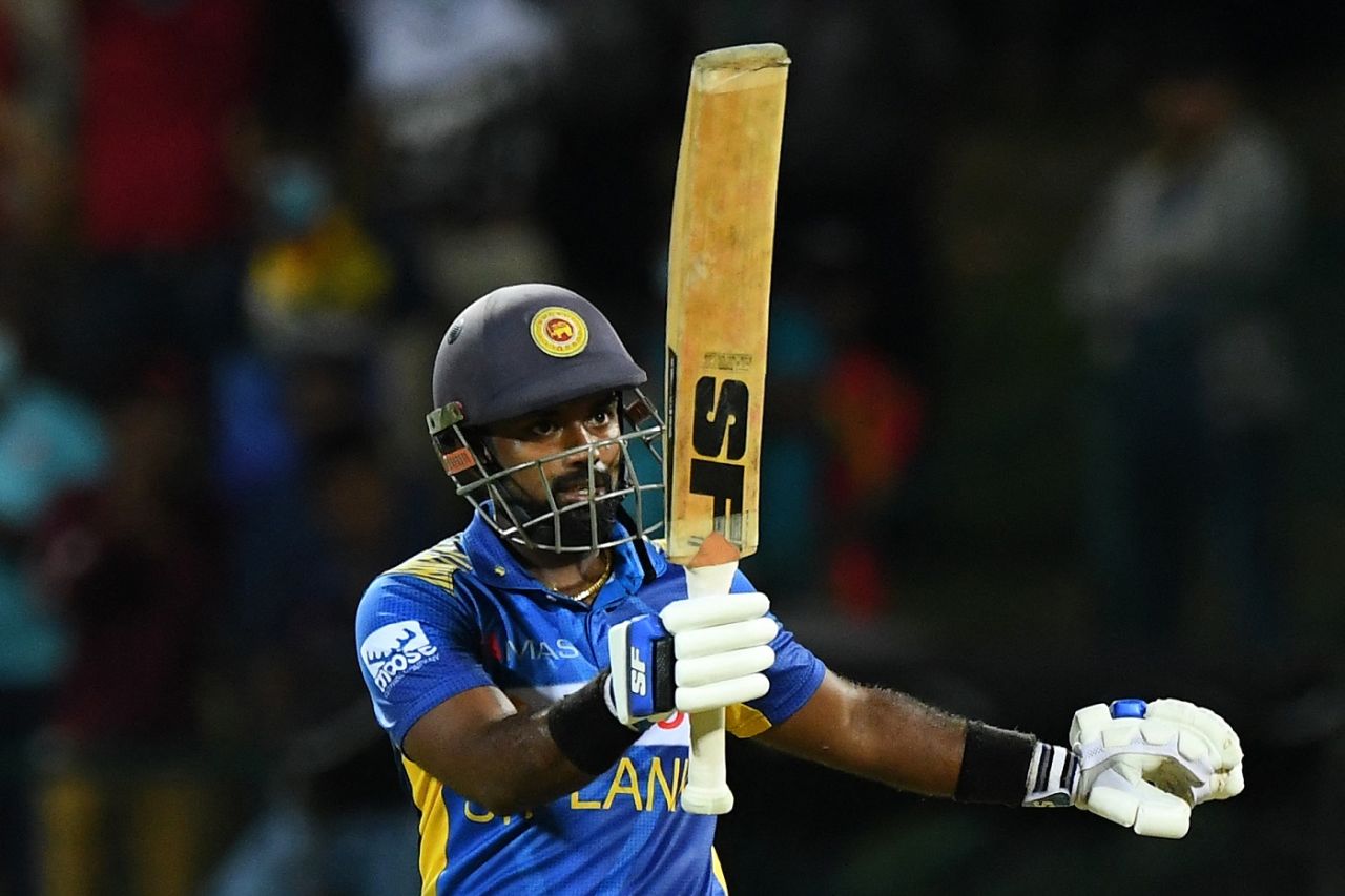 Charith Asalanka brings up his fifty, Sri Lanka vs Zimbabwe, 1st ODI, Pallekele, January 16, 2022