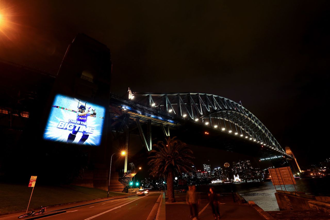 Virat Kohli is projected on Sydney Harbour Bridge, T20 World Cup fixtures announcement, January 20, 2022