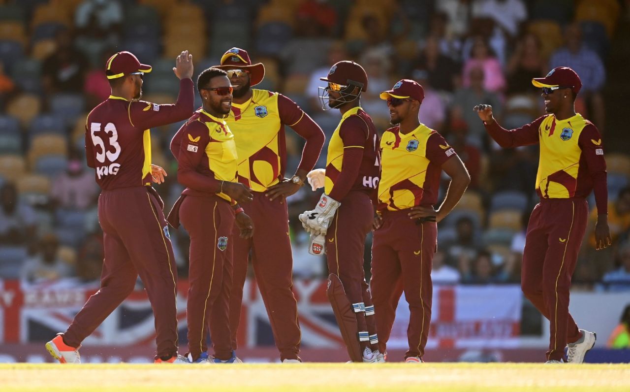 Fabian Allen claimed two quick wickets for West Indies, West Indies vs England, 2nd T20I, Kensington Oval, Barbados, January 23, 2022
