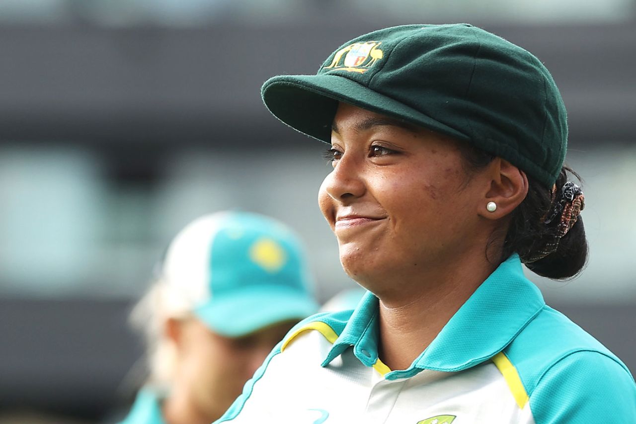 Alana King with her baggy green, Australia vs England, Only Test, Women's Ashes, Canberra, January 27, 2022