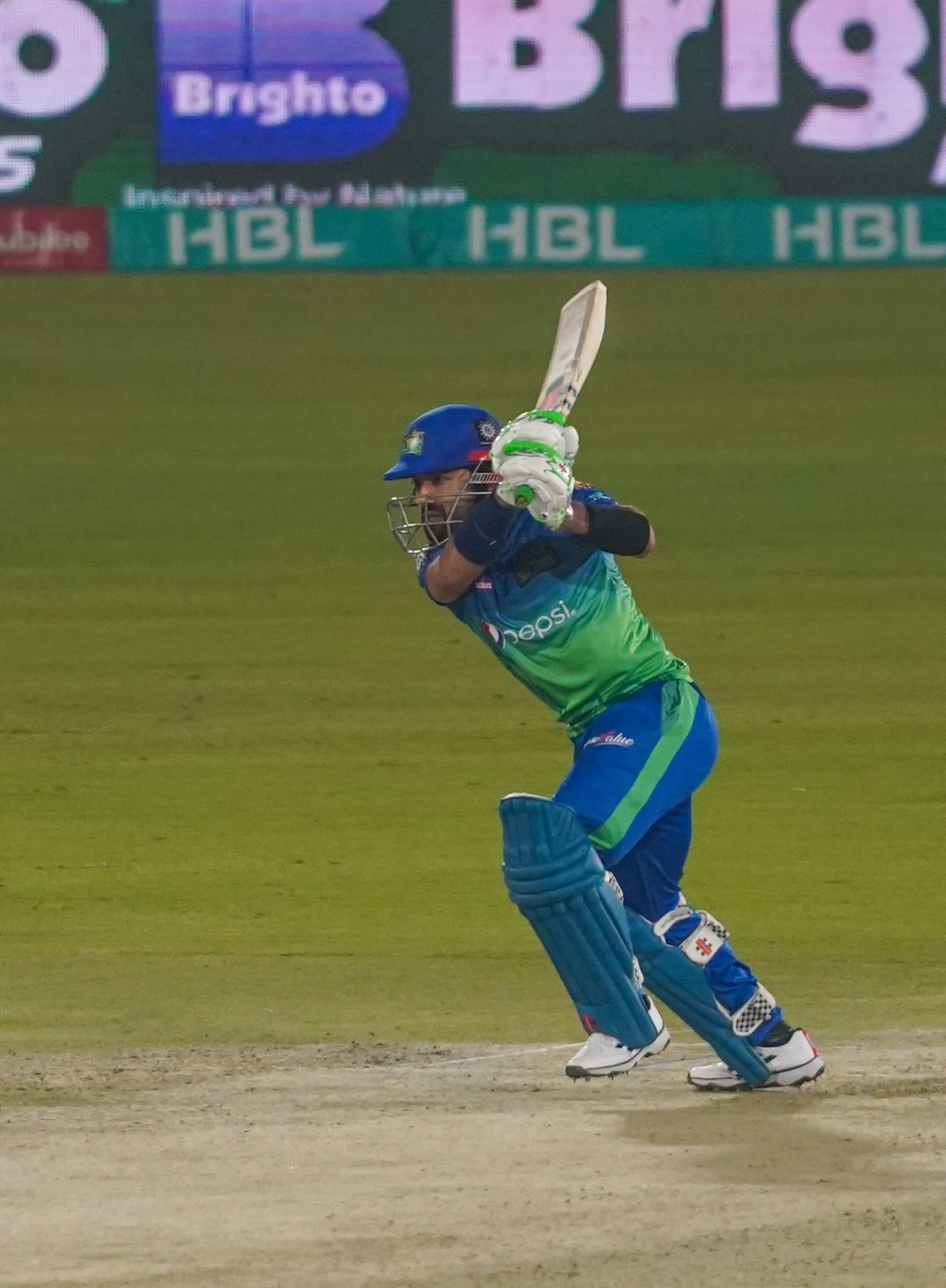 Mohammad Rizwan plays through the off side, Karachi Kings vs Multan Sultans, PSL 2022, Karachi, January 27, 2022