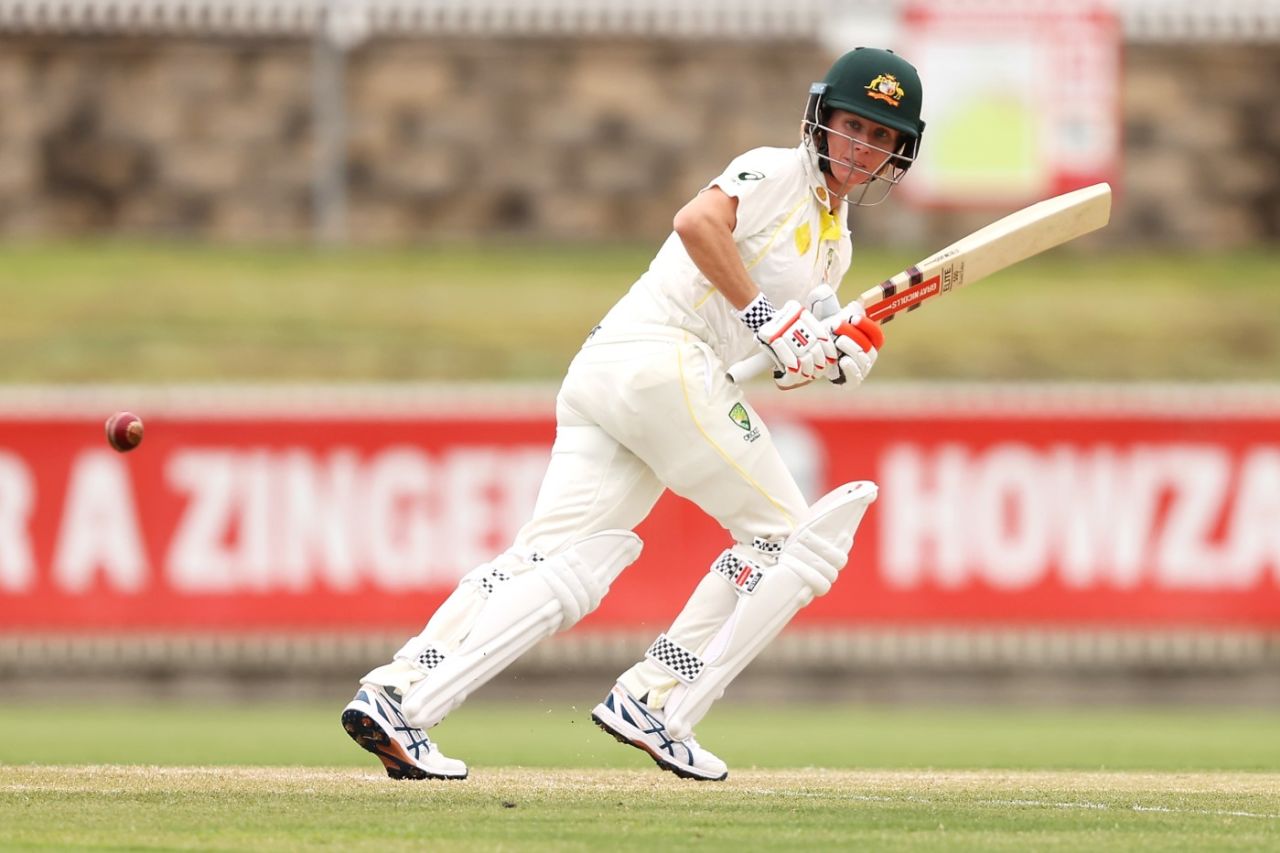 Beth Mooney plays a leg glance, Australia vs England, Only Test, Women's Ashes, Canberra, January 30, 2022